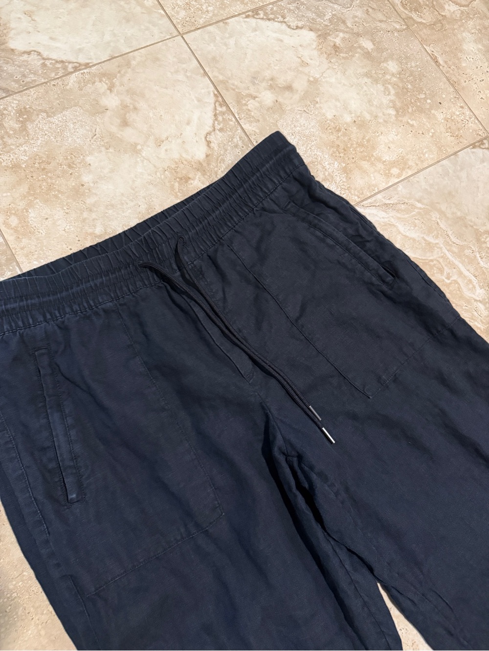 Athleta Retreat 100% Linen Pants Medium Tall - Picture 2 of 5